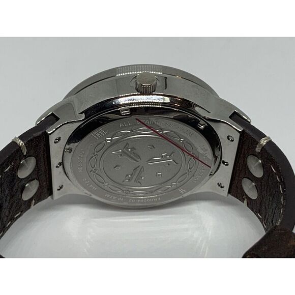 FRYE FR00004-02 Men's Brown Leather Analog Cream Dial Quartz Wrist Watch LW8 - Picture 11 of 12